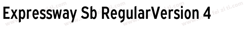 Expressway Sb RegularVersion 4000字体转换